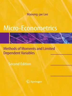 cover image of Micro-Econometrics
